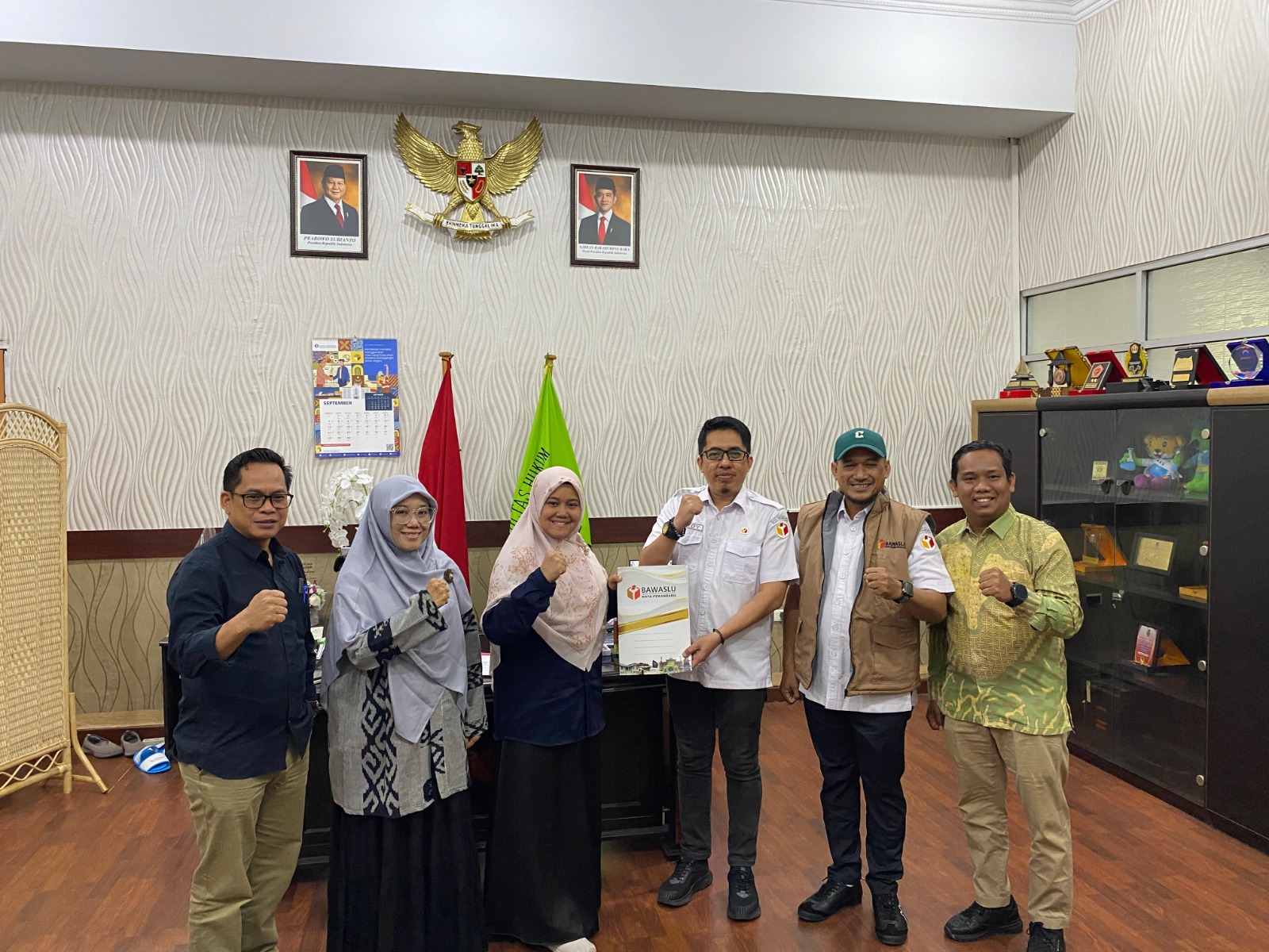 Bawaslu Kota Pekanbaru dan Universitas Riau Gelar Koordinasi dan Sosialisasi Kompetisi Debat Penegakan Hukum Pemilu V