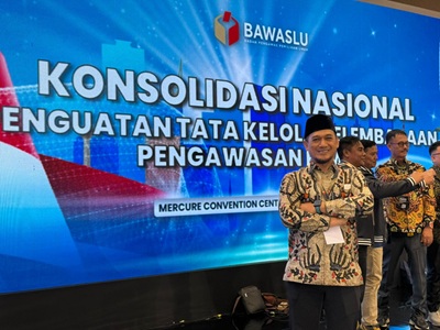 Bawaslu Kota Pekanbaru Hadiri Rapat Konsolidasi Nasional Penguatan Tata Kelola Kelembagaan Pengawas Pemilu 2025