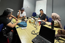 Bawaslu Kota Pekanbaru mengikuti diskusi konsolidasi demokrasi yang diselenggarakan di Kantor Badan Pengusaha Pemuda Pancasila (BP3) Provinsi Riau