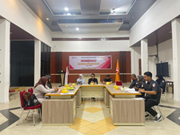 Bawaslu Kota Pekanbaru menerima kunjungan dari Universitas Lancang Kuning