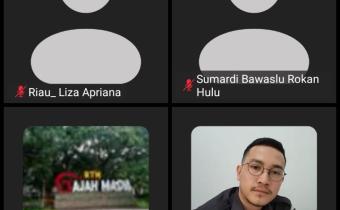 Bawaslu Kota Pekanbaru Ikuti Rakor Persiapan Pembentukan Saka Adhyatsa Pemilu