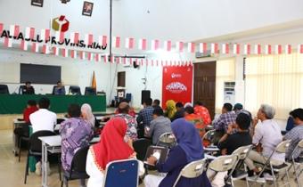 Bawaslu Kota Pekanbaru mengikuti kegiatan Penguatan Kelembagaan melalui Kajian Hukum Aspek Teknis Pelaksanaan Peraturan Badan Pengawas Pemilihan Umum (Perbawaslu) Nomor 1 Tahun 2025