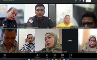 Bawaslu Kota Pekanbaru mengikuti kegiatan koordinasi pelaksanaan Pendidikan Pengawasan Partisipatif (P2P) Tahun 2026