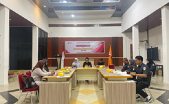 Bawaslu Kota Pekanbaru menerima kunjungan dari Universitas Lancang Kuning